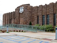 USA - Chandler OK - Route 66 Interpretive Centre (1937 Armoury Building) (17 Apr 2009)